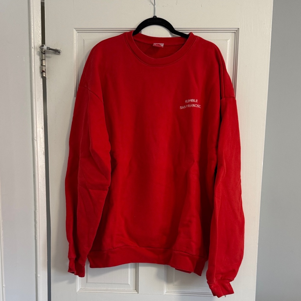 Rumble Boxing San Francisco red crewneck